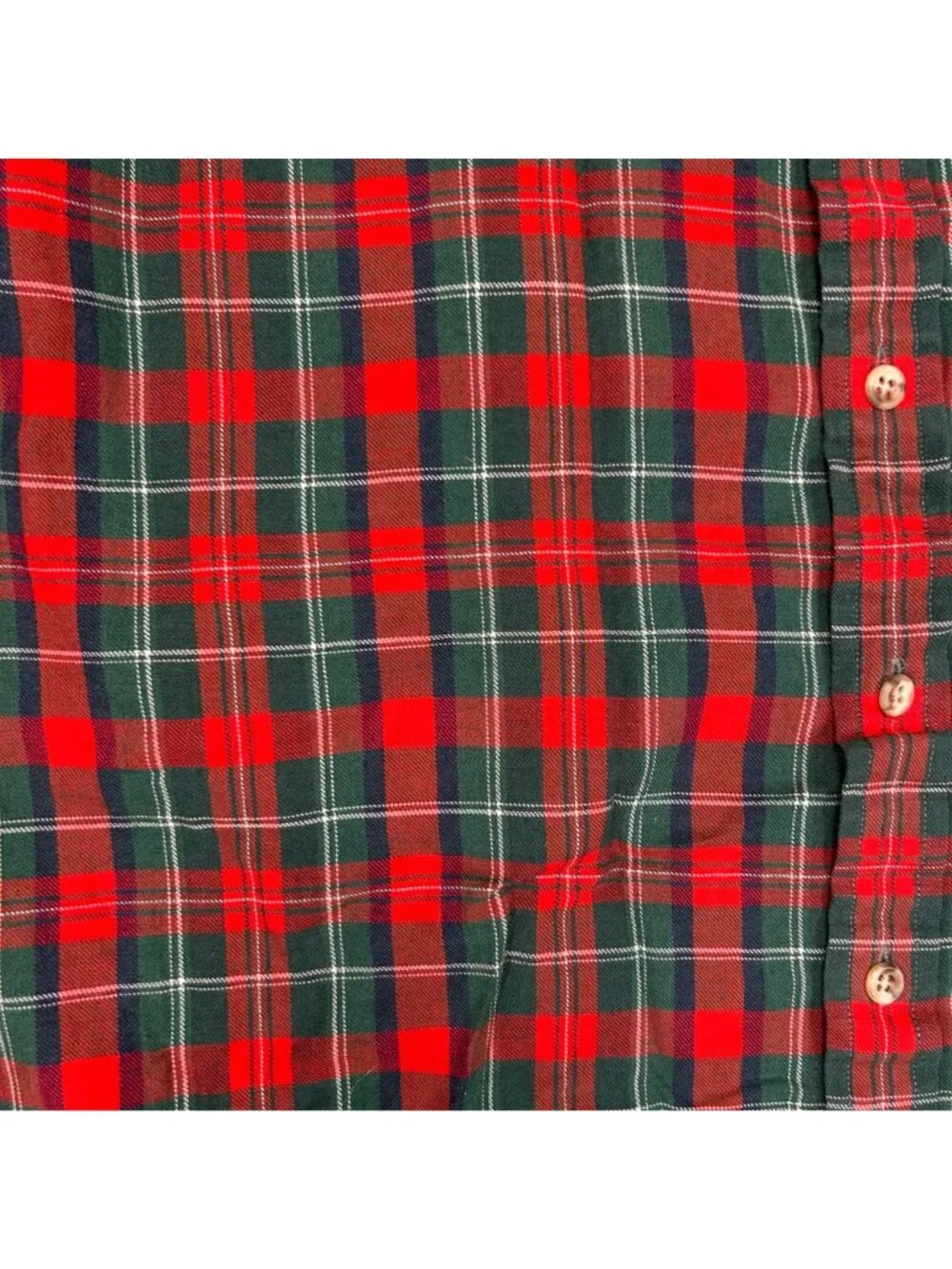 Vintage Abercrombie & Fitch Men Plaid Red Green Holiday Christmas